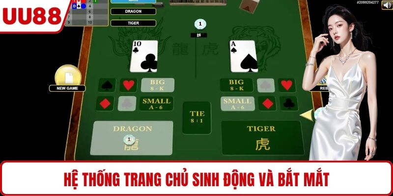 Hệ thống trang chủ sinh động và bắt mắt